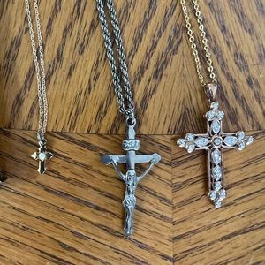 3 Cross Necklaces